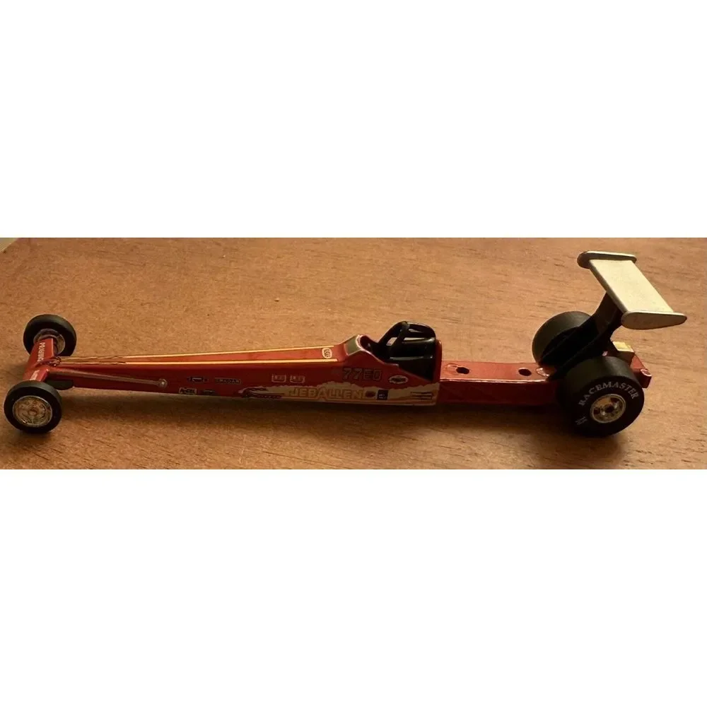 JOHNNY LIGHTNING #7760 RED BELL JEB ALLEN DIE CAST RACING QUARTER DRAGSTER